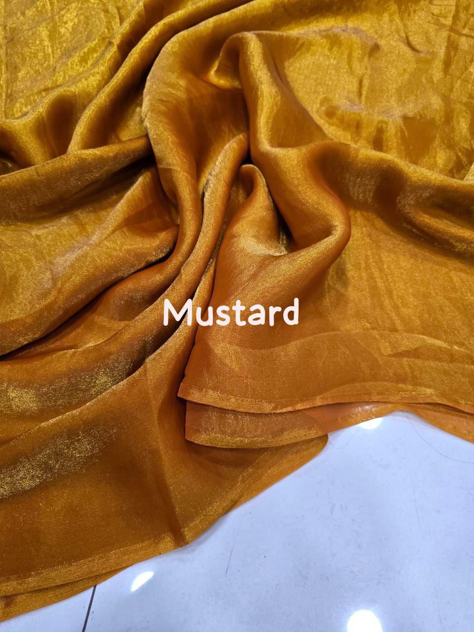 Plain Space silk dual tone saree