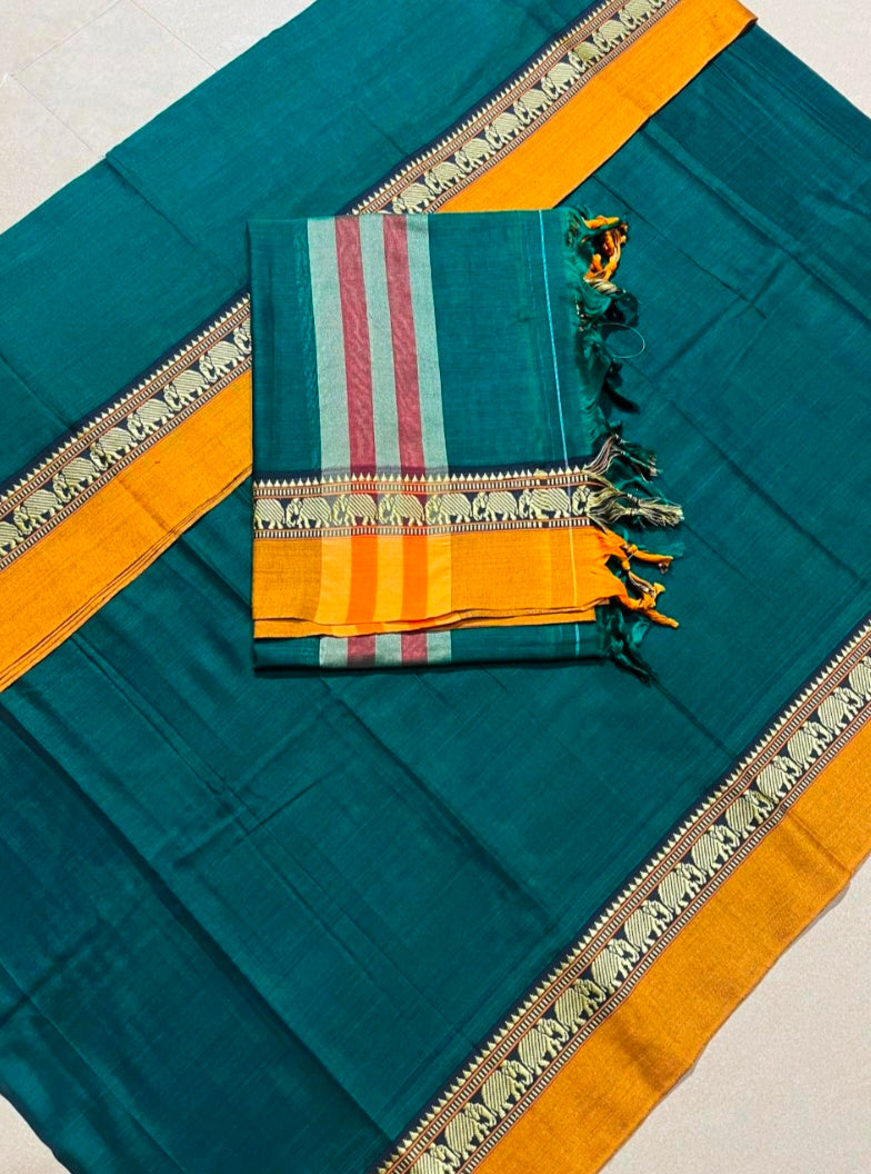 Narayanpeta Elephant Big boarder dress material