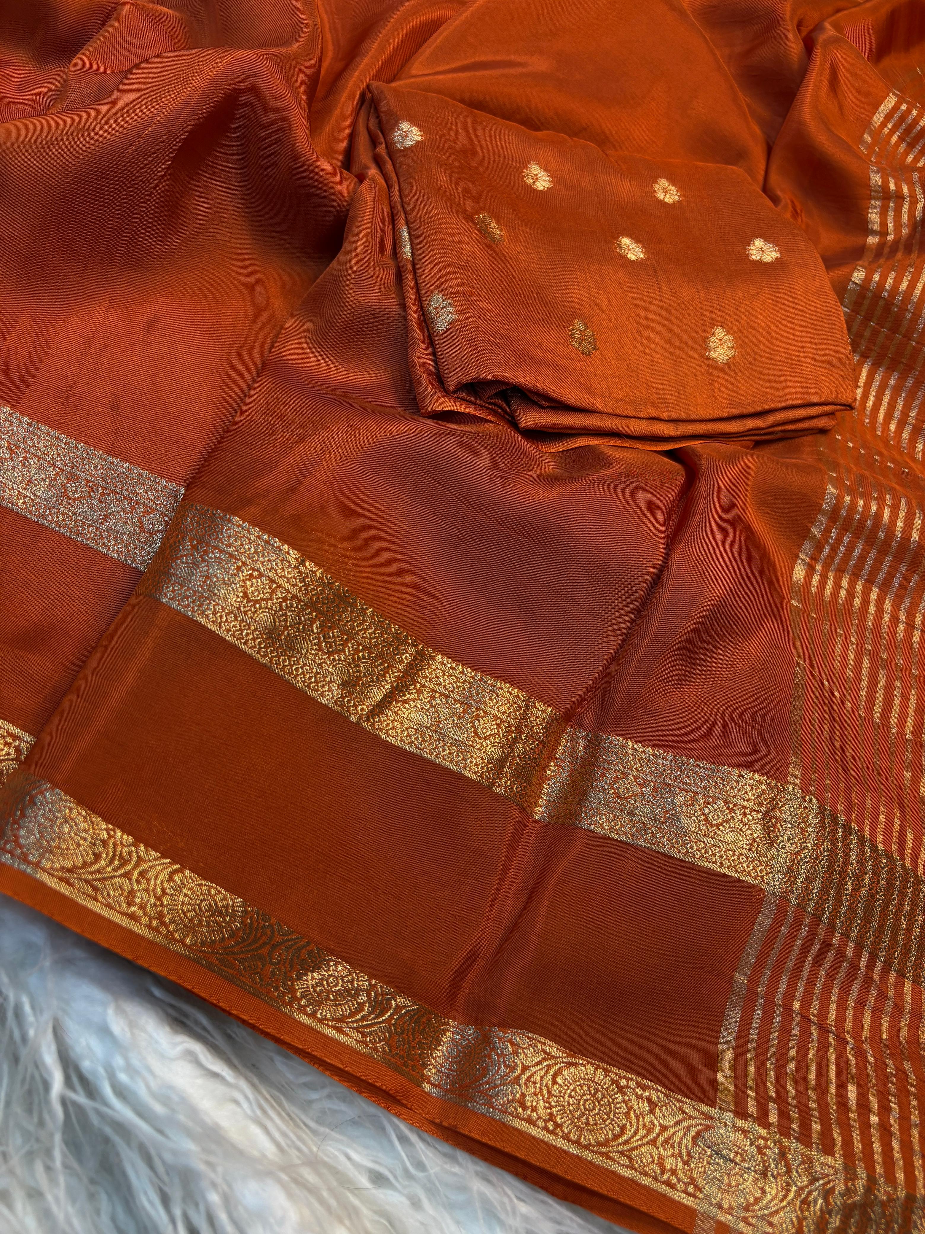 Royal mysore silk gap boarder saree