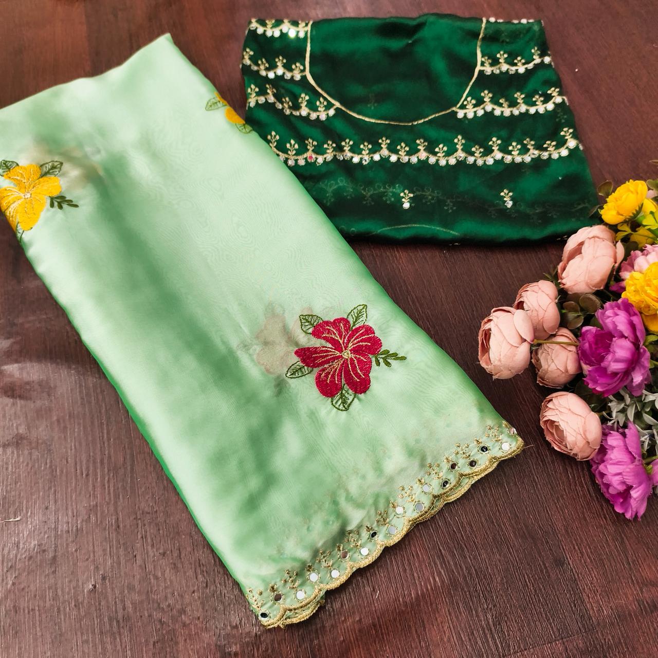Soft rangoli silk saree