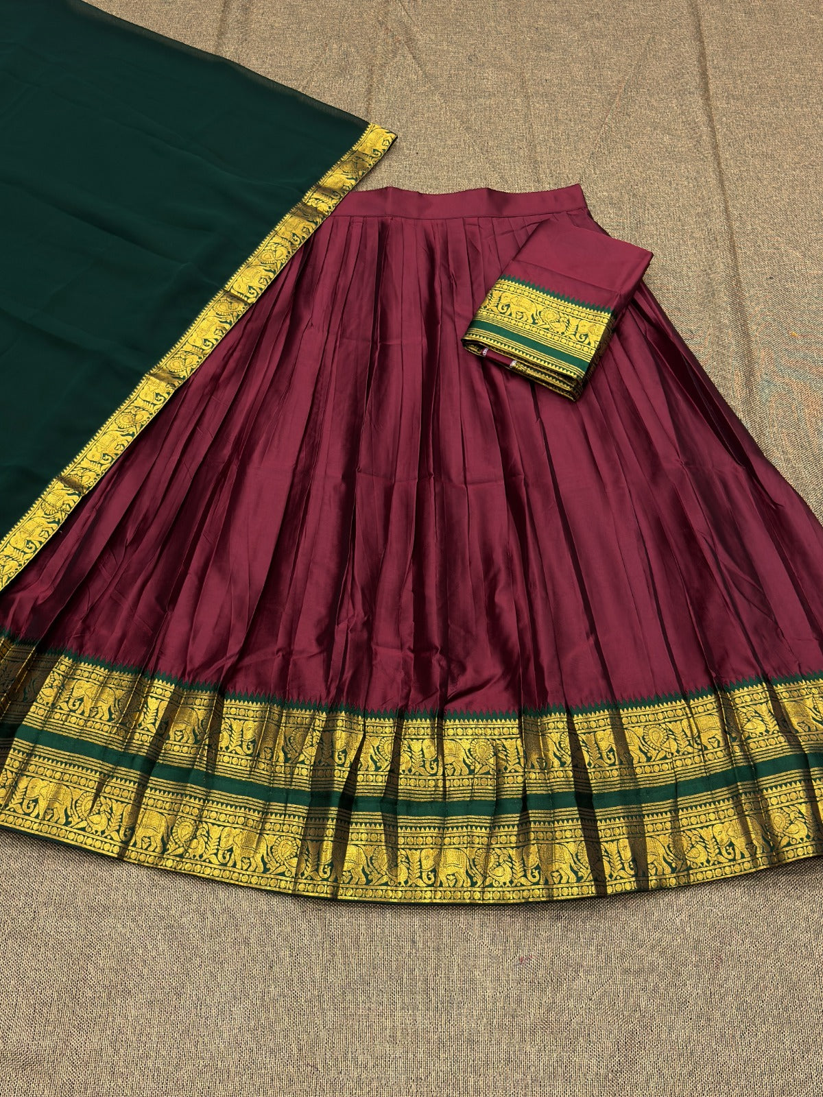Chettinad style half sarees