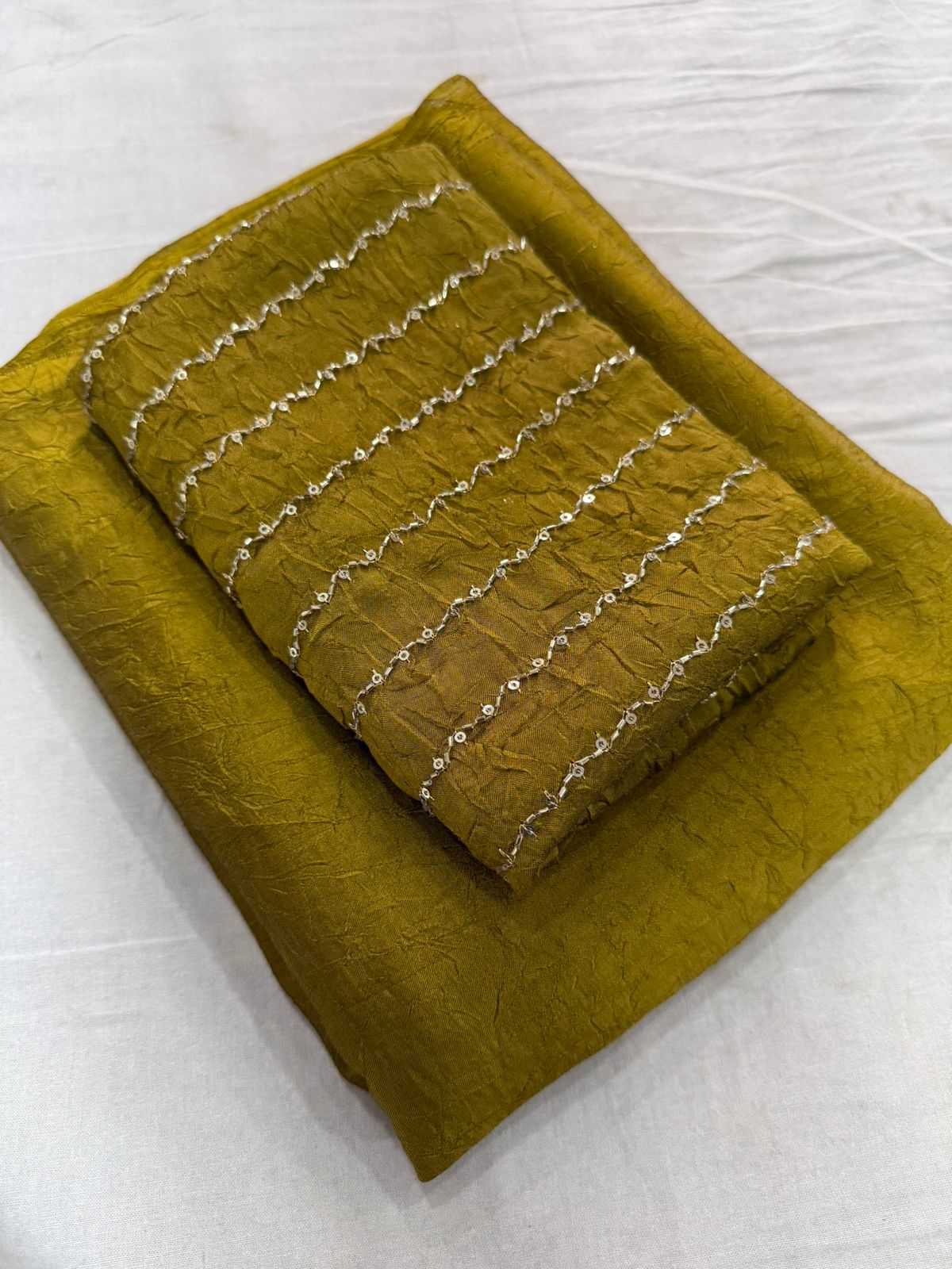 Rangoli crush with katli hand work