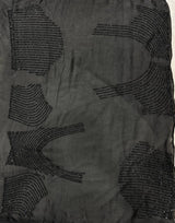 wonderful black cocktail space silk saree