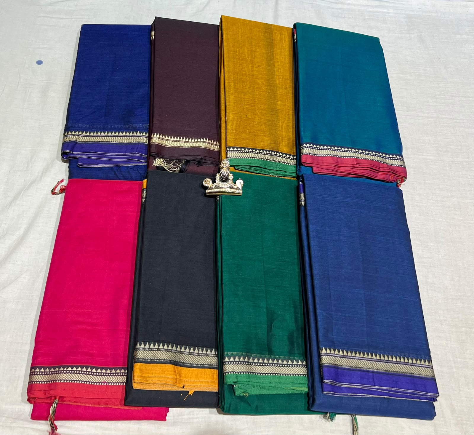 Narayanpeta Mercerised Cotton temple boarder