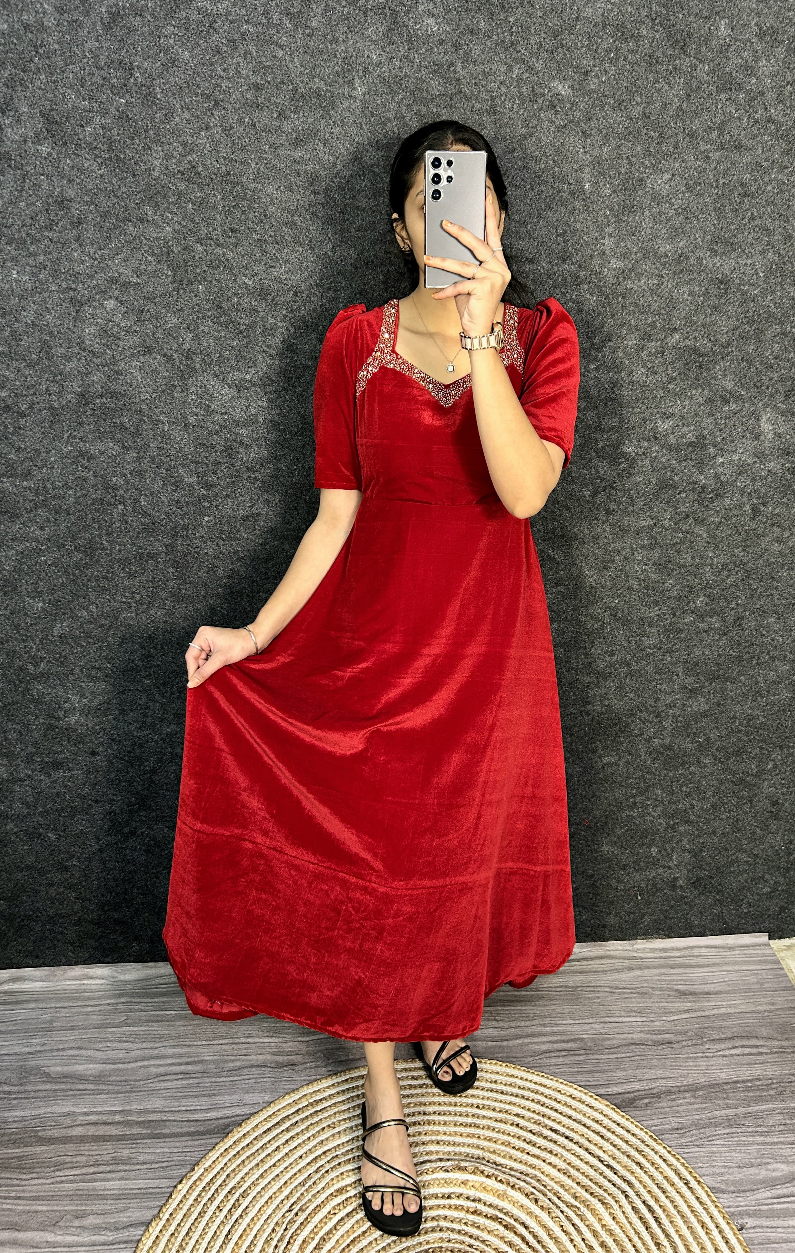 Velvet frocks
