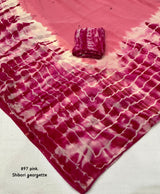 Butter georgette shibori dye saree
