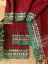 Narayanpeta ruraksha + floral border dress material