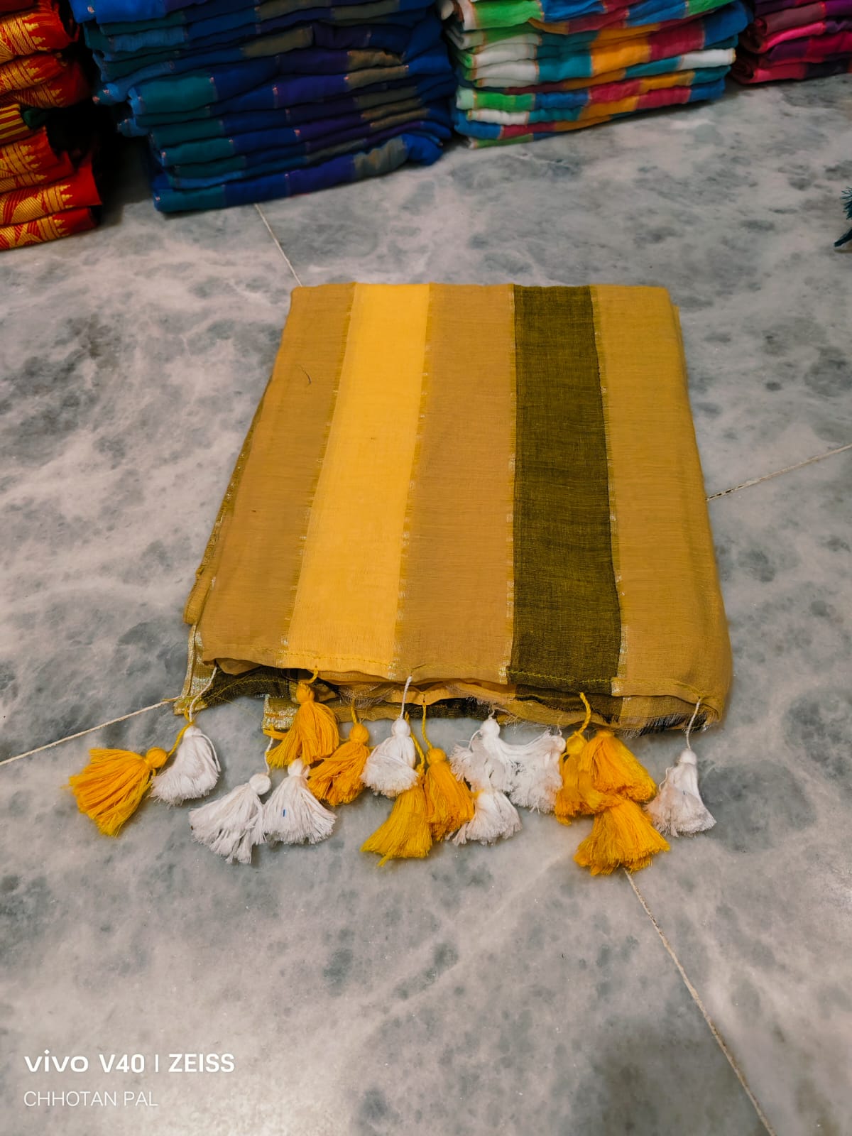 Mul Cotton 120 count Rainbow saree