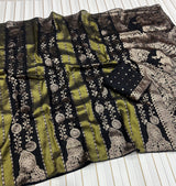 Kaddi viscose georgette tissue saree
