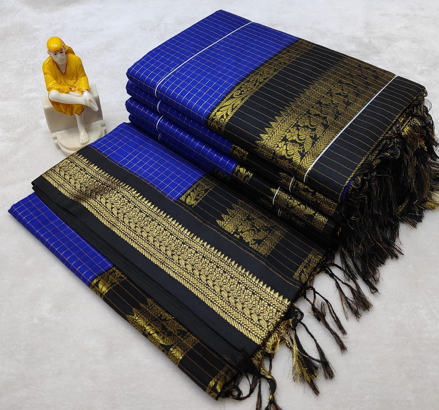 Kalyani pattu cotton checks saree