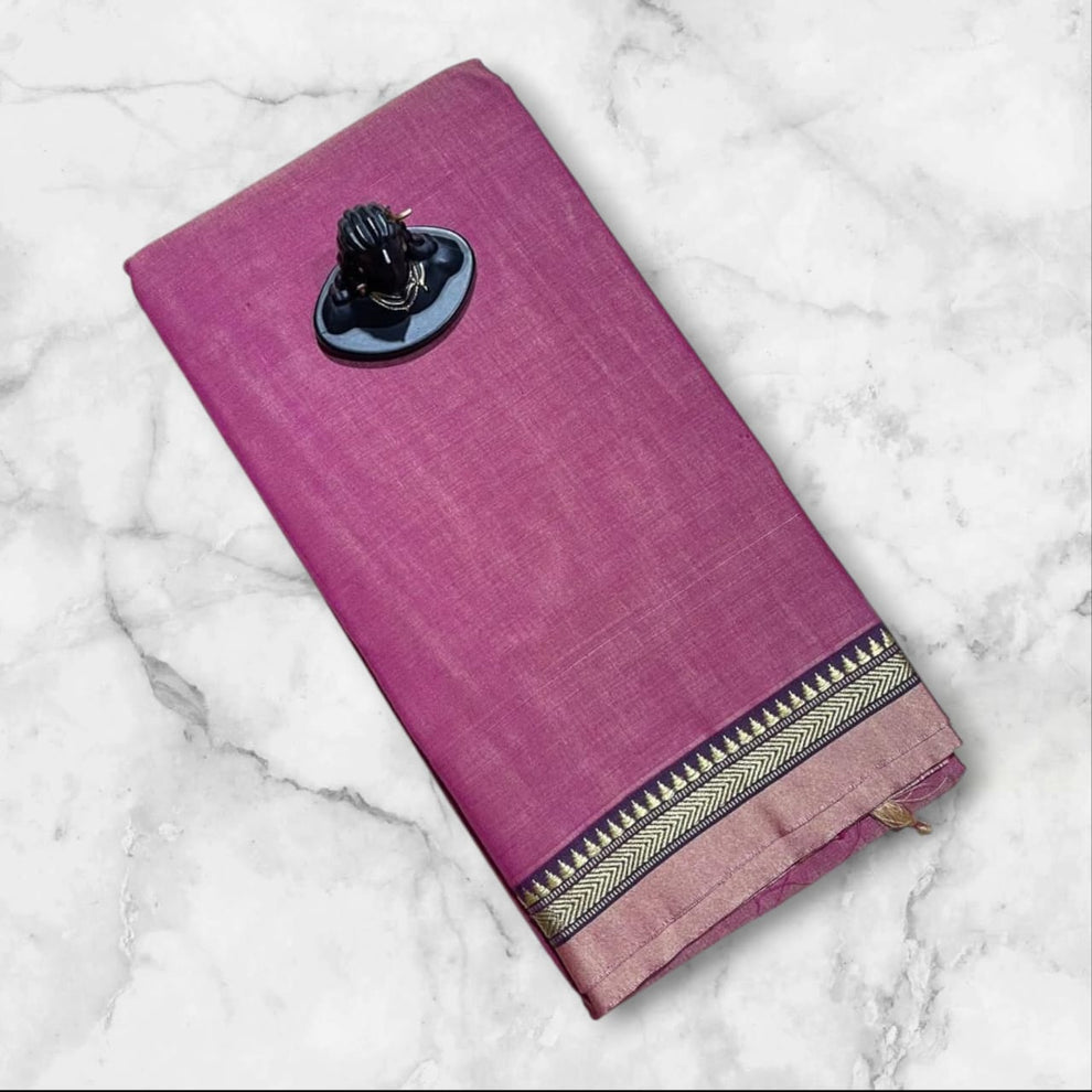 Narayanpeta Mercerised Cotton temple boarder