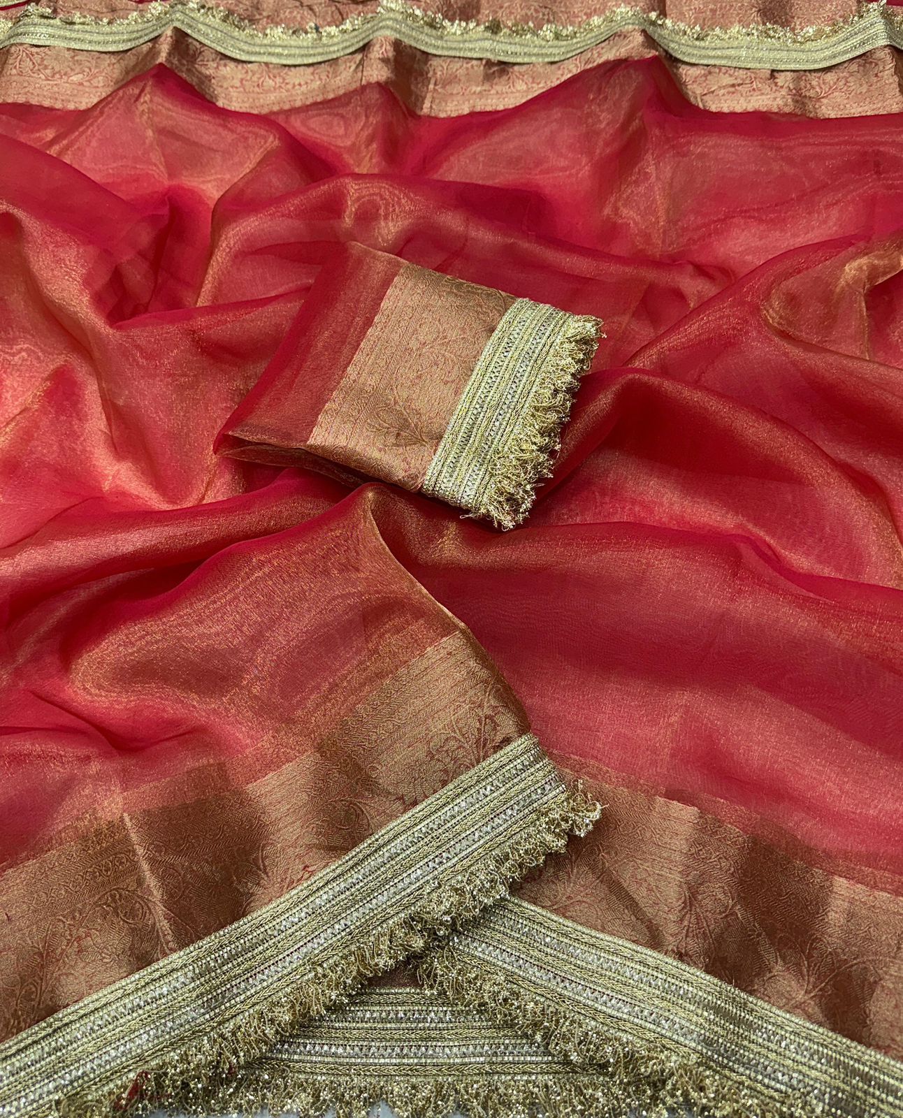 Banarasi Premium glass Tissue Silk saree