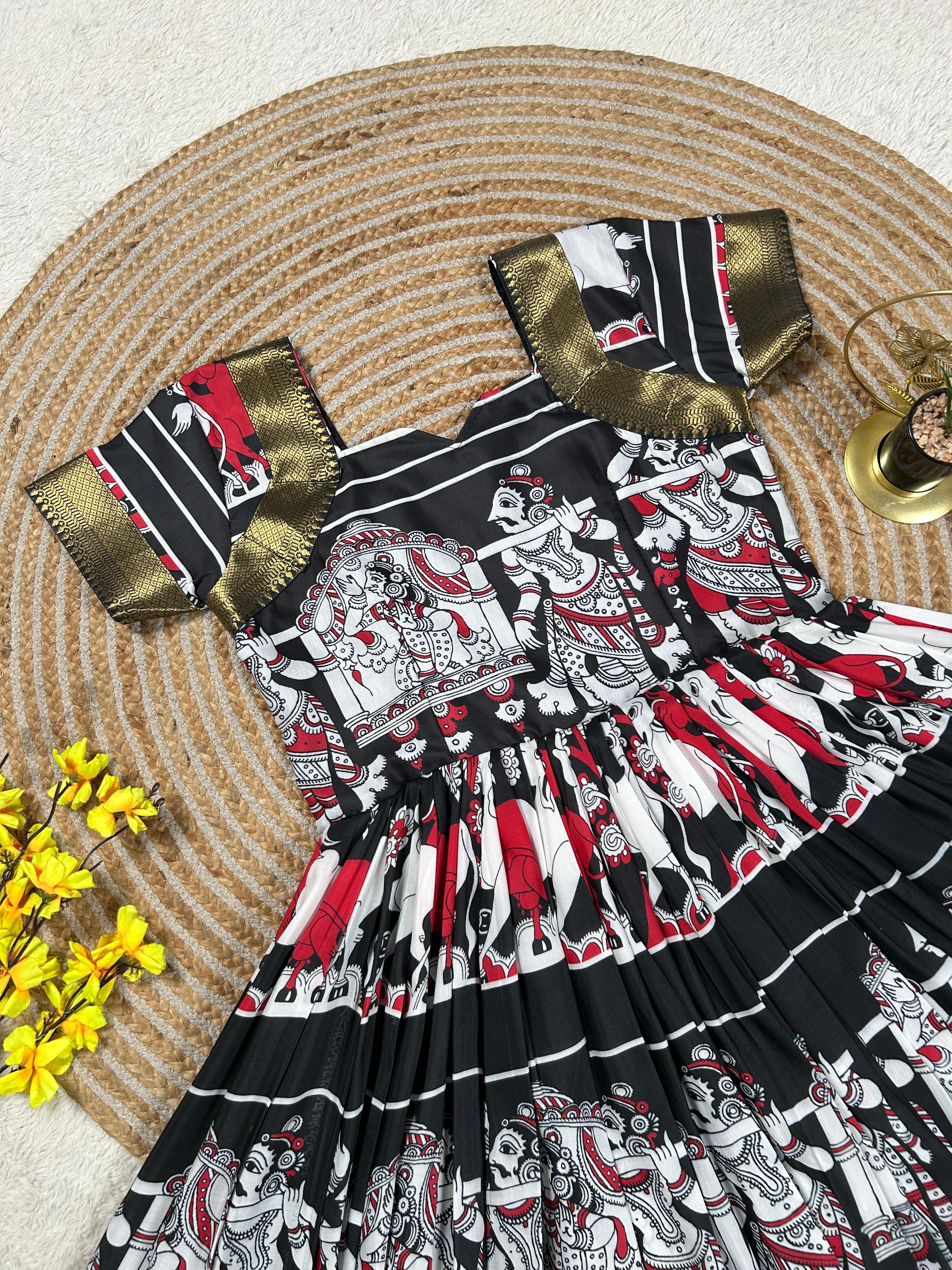 Muslin Cotton Kalamkari Frock