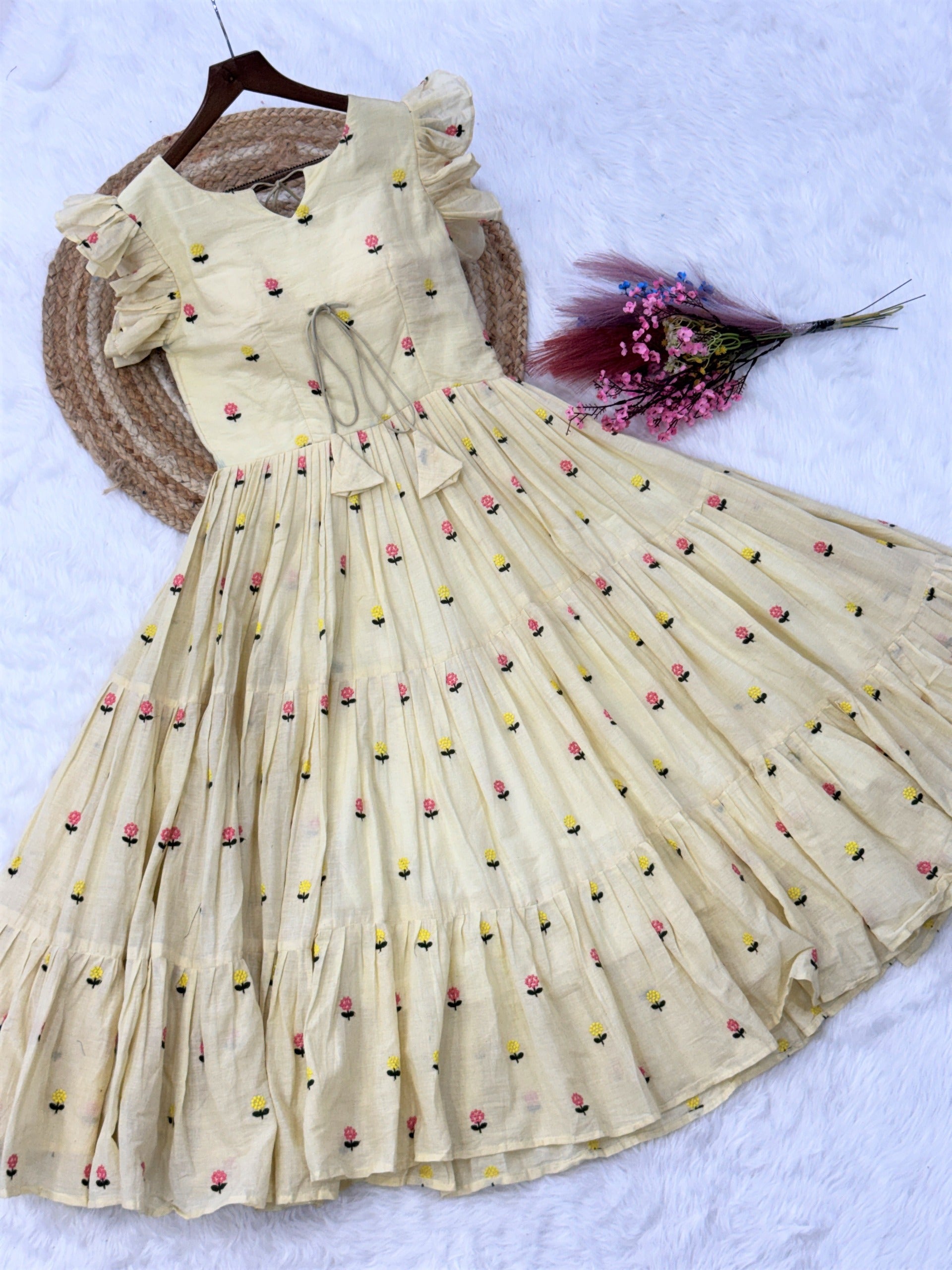 Pure cotton maxi dress