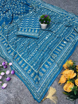 Budget range kareena kapoor inspired ajrak saree
