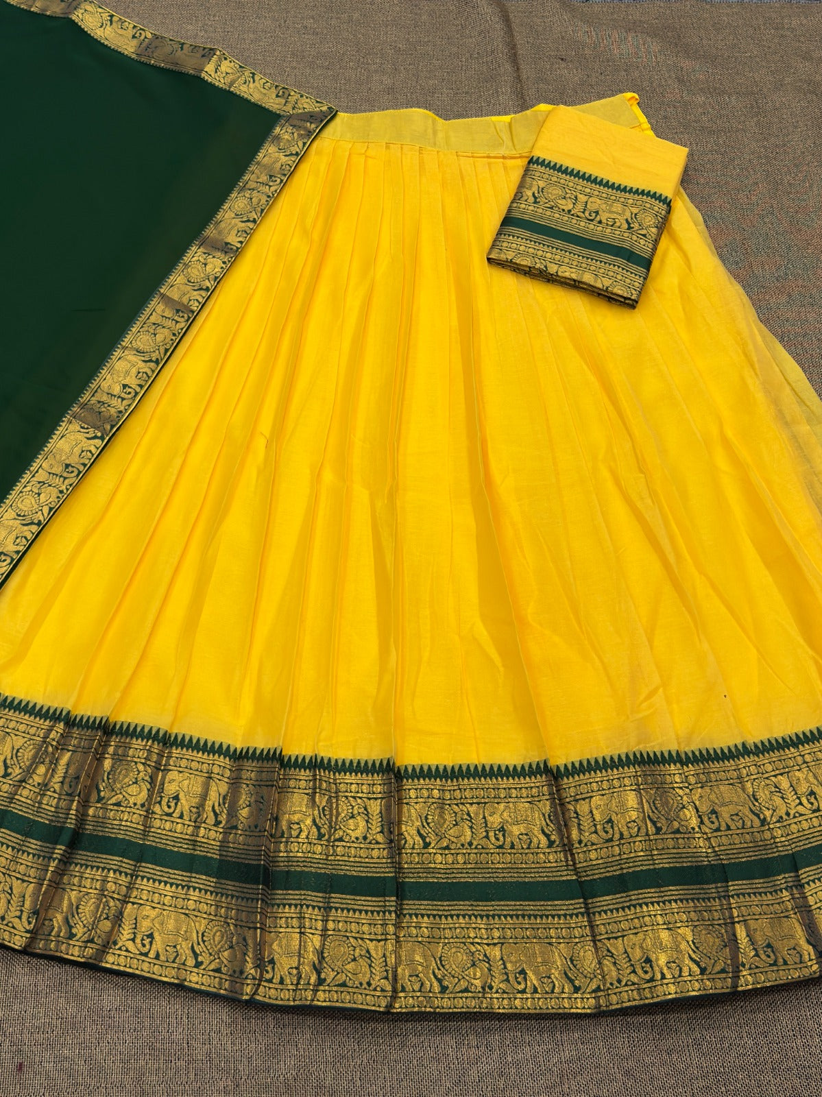 Chettinad style half sarees