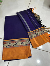 Narayanpeta Elephant Big boarder dress material