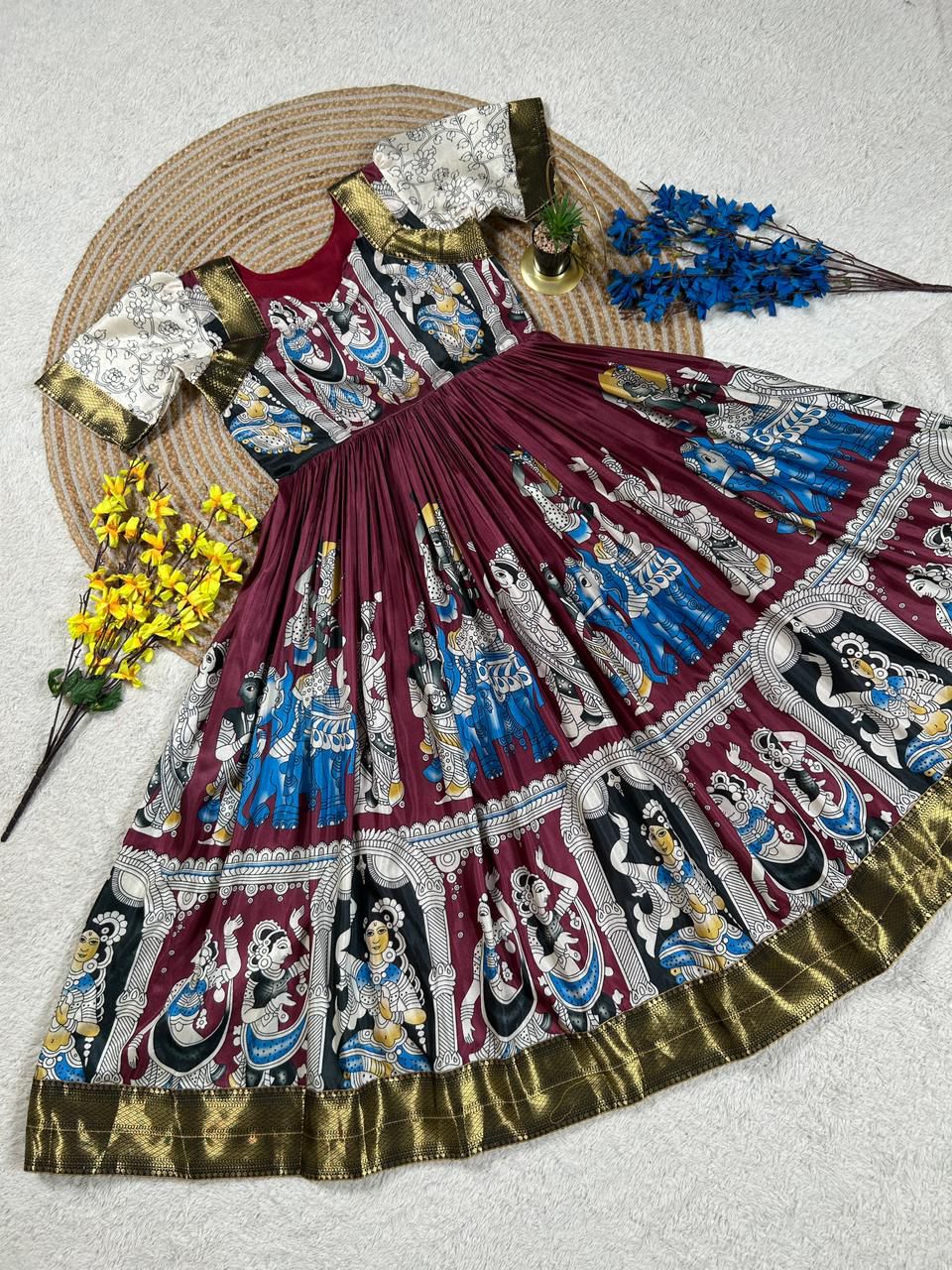 Muslin Cotton Kalamkari Frock