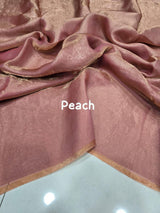 Plain Space silk dual tone saree