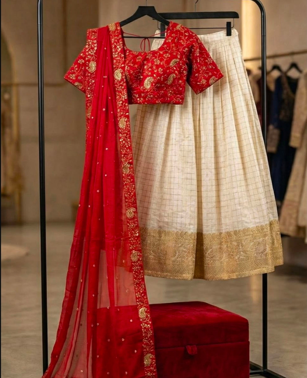Kanakavalli Checks Halfsaree