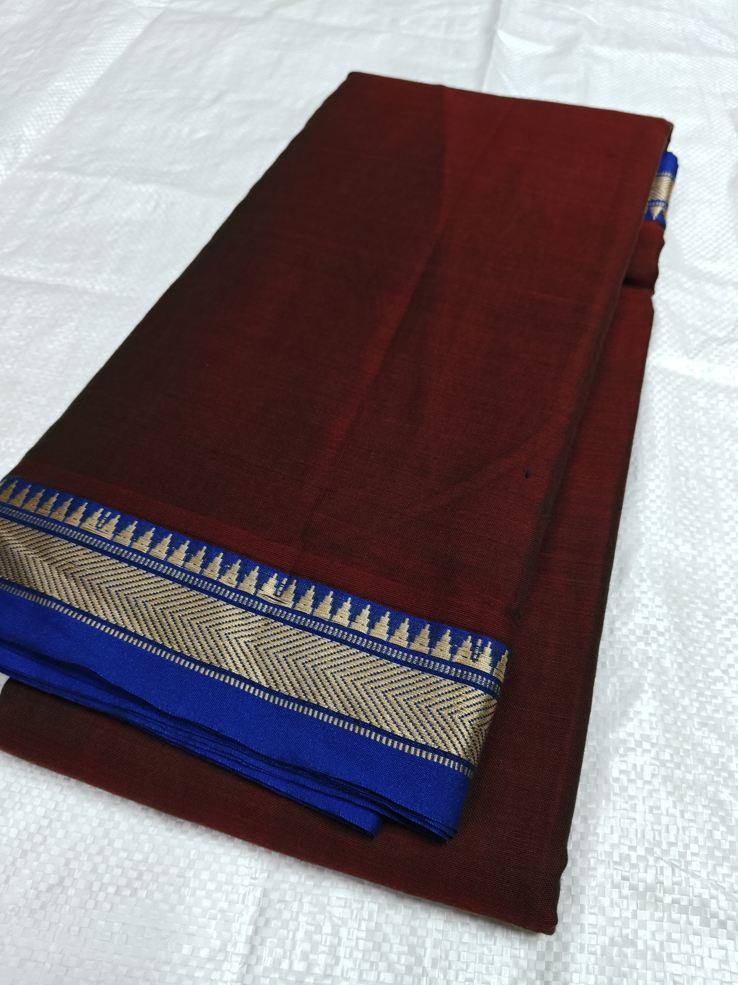 Narayanpeta Mercerised Cotton temple boarder