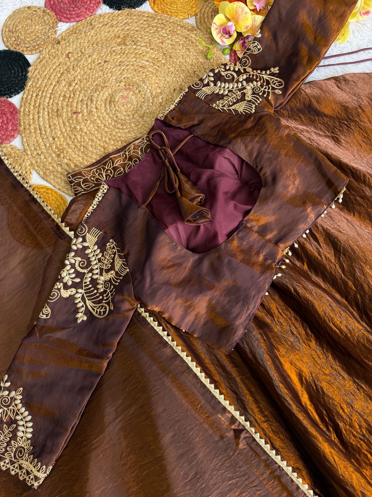 Space silk elegant lehanga set
