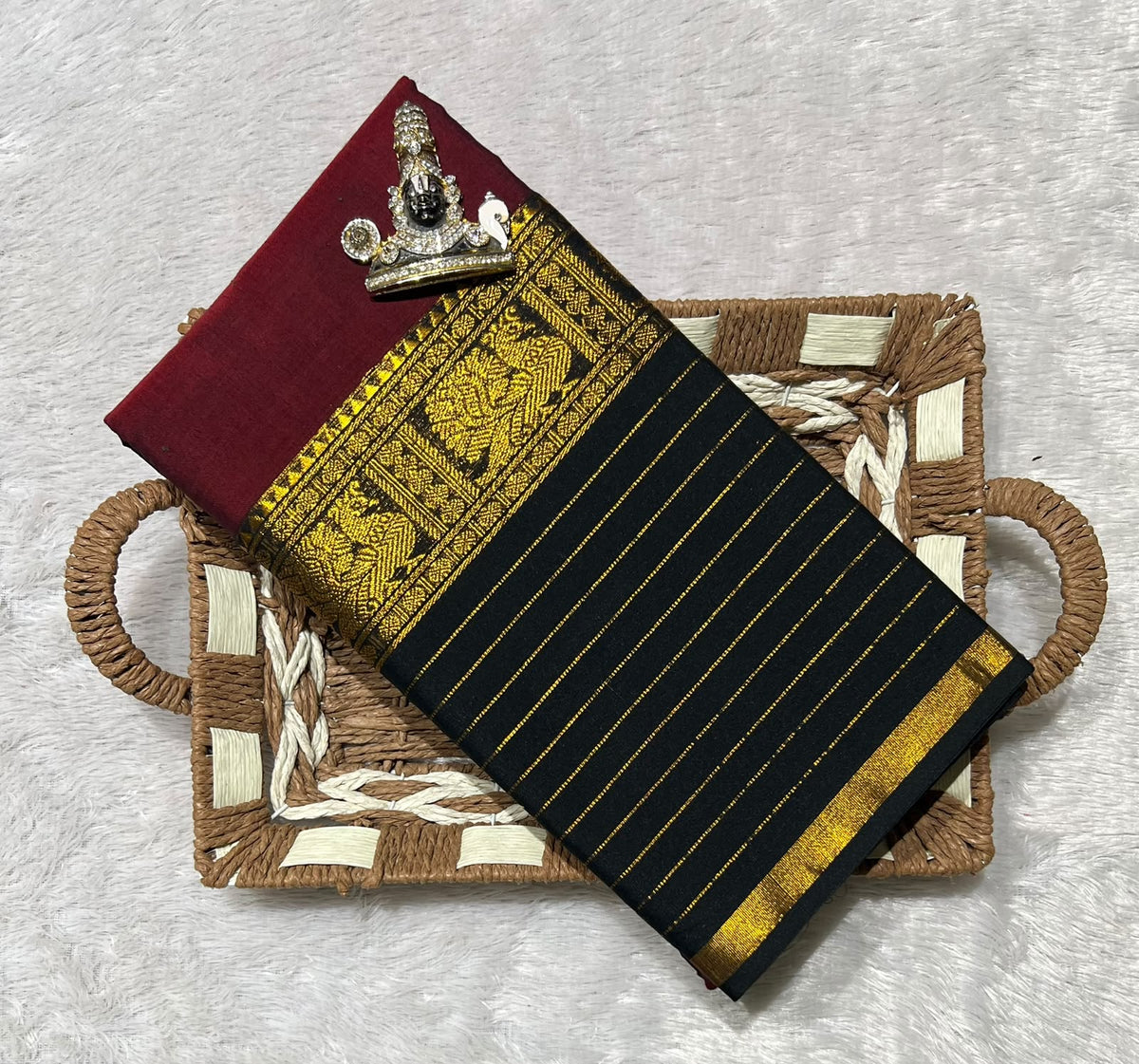 Narayanpeta gap boarder saree