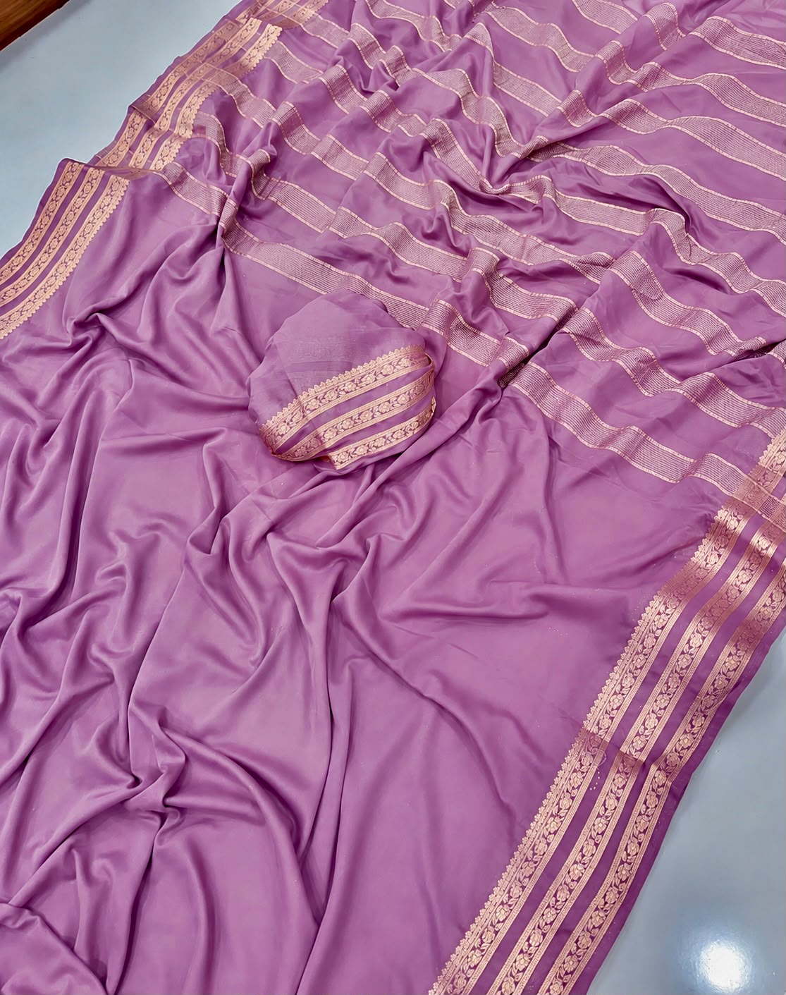 Premium Mysore crepe silk saree