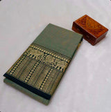 Narayanpeta Mercerised Cotton saree elephant boarder