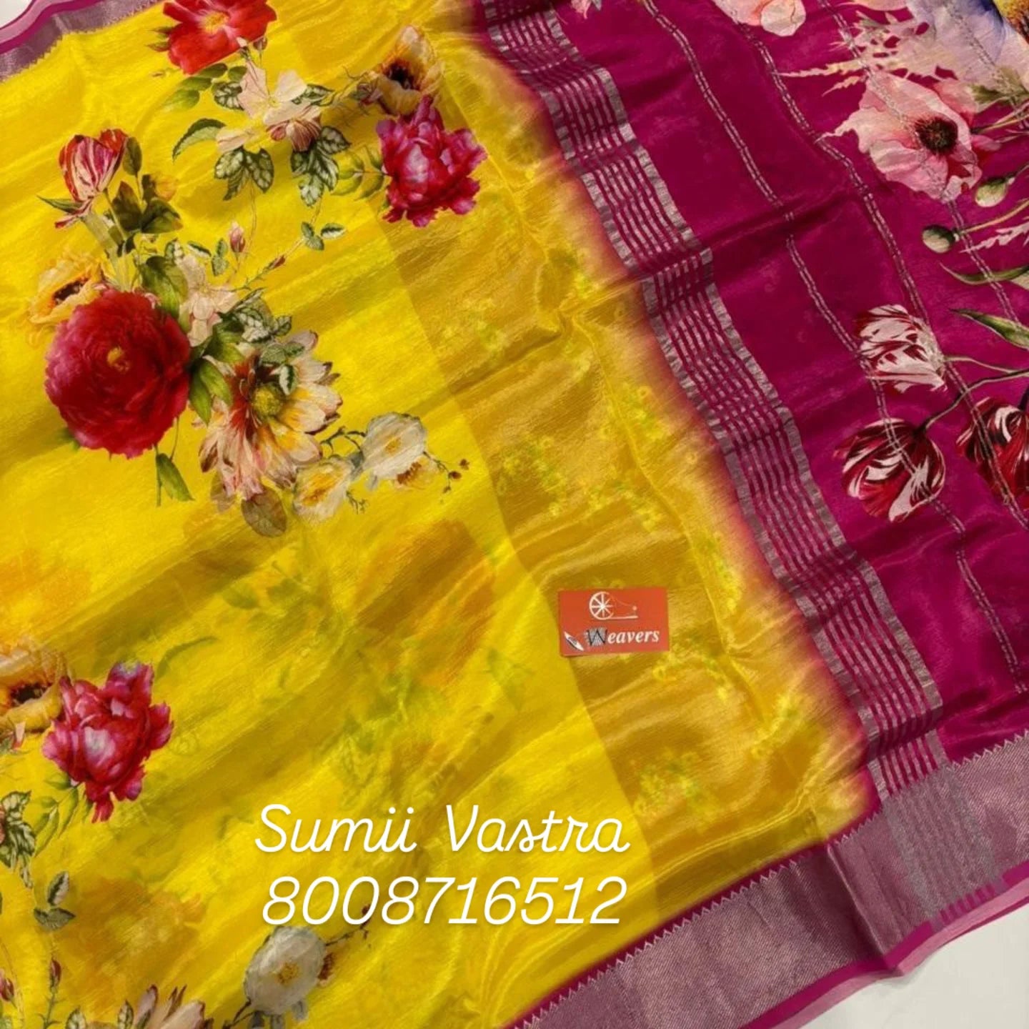 Pure Mangalagiri pattu Digital print sarees