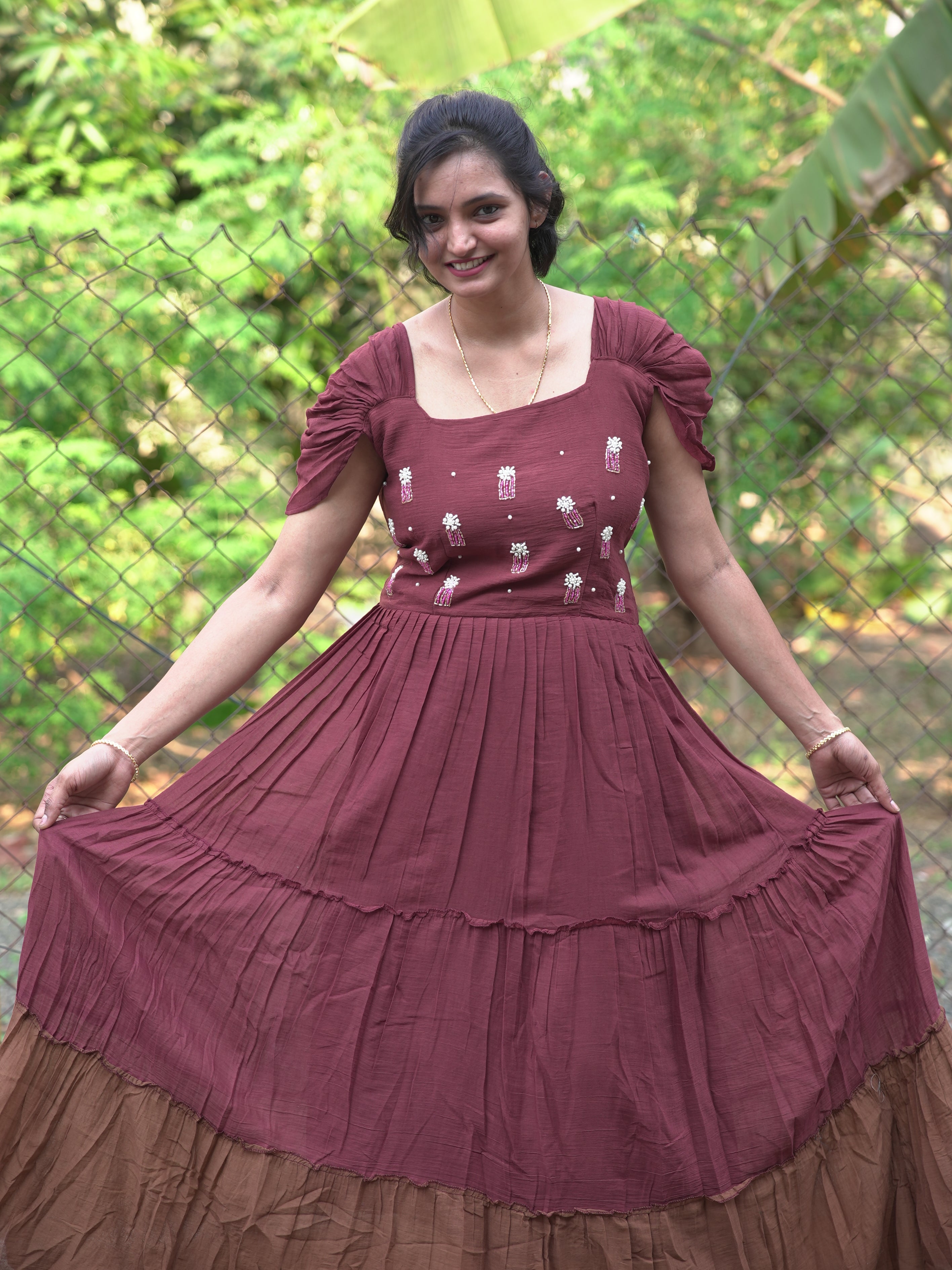 Pure mul mul cotton gown