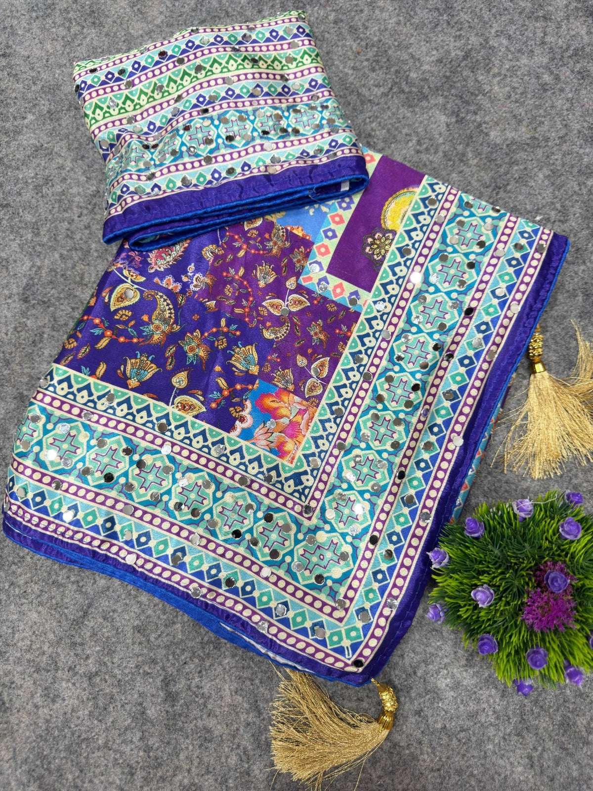 Laya celeb inspired ajrak saree budget friendly range