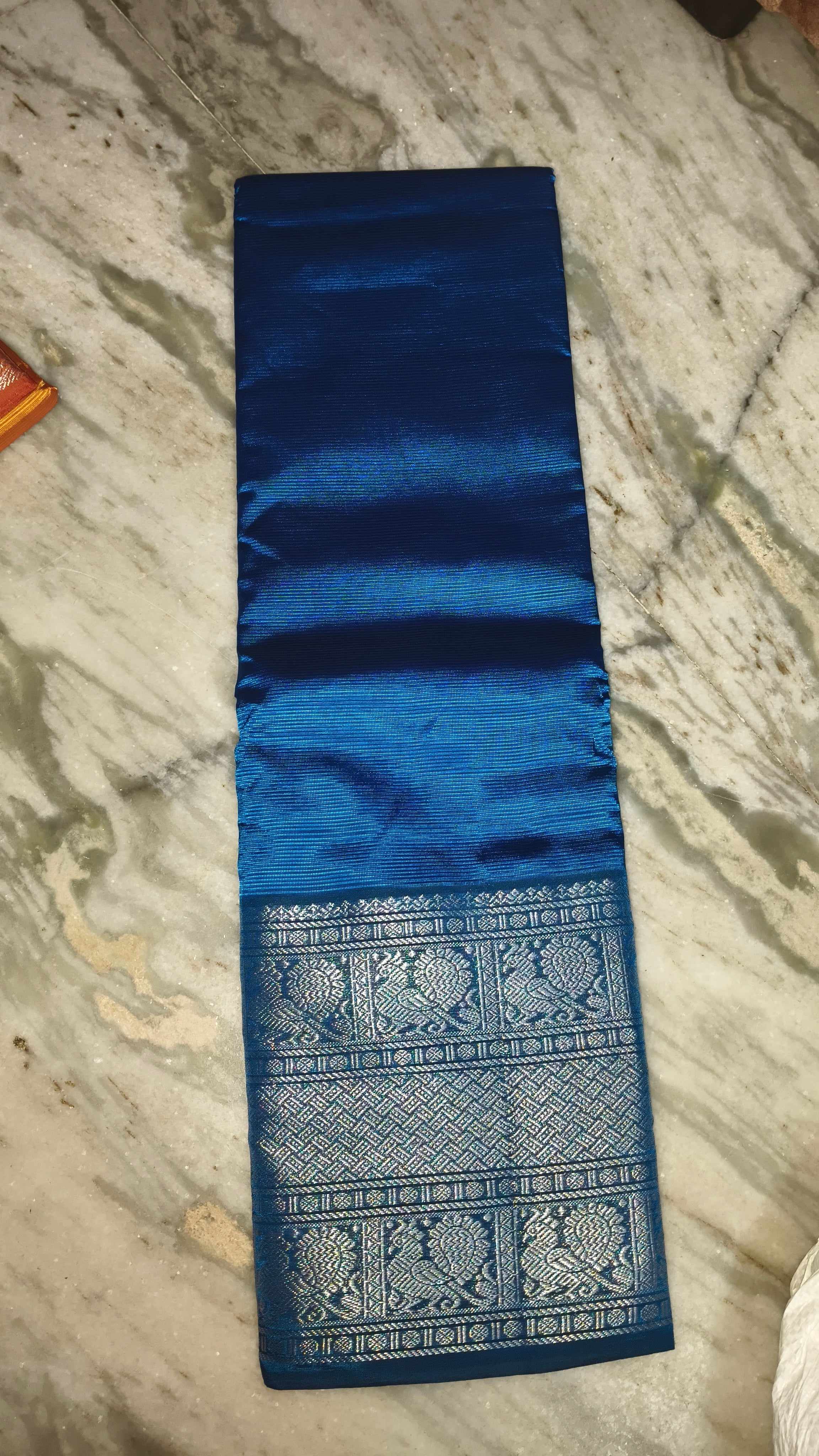 Mangalagiri semi pattu kanchi boarder saree