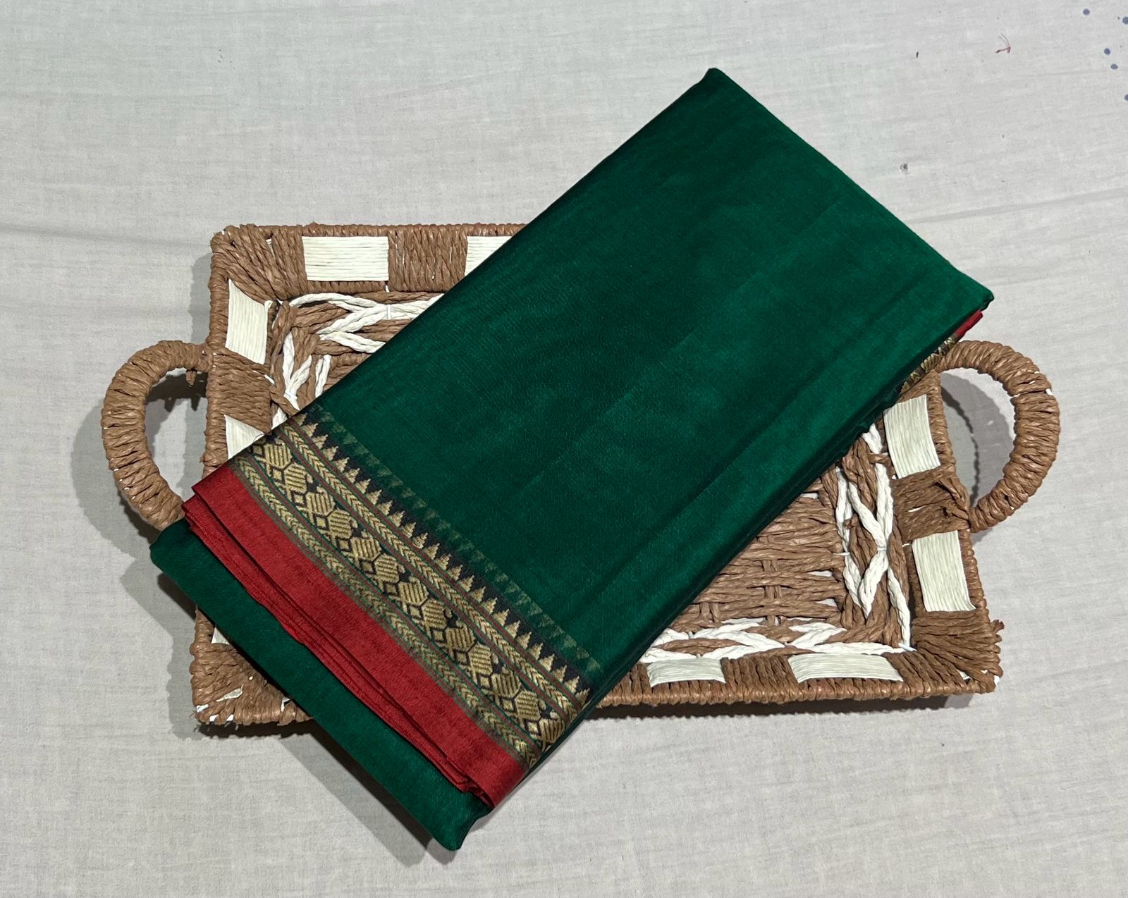 Narayanpeta mango cashew boarder saree