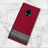 Narayanpeta mercerised cotton saree Rudraksha Sindoor boarder
