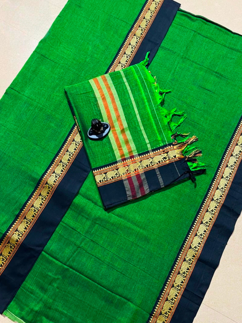 Narayanpeta Elephant Big boarder dress material