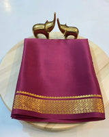 Mysore silk saree gap boarder