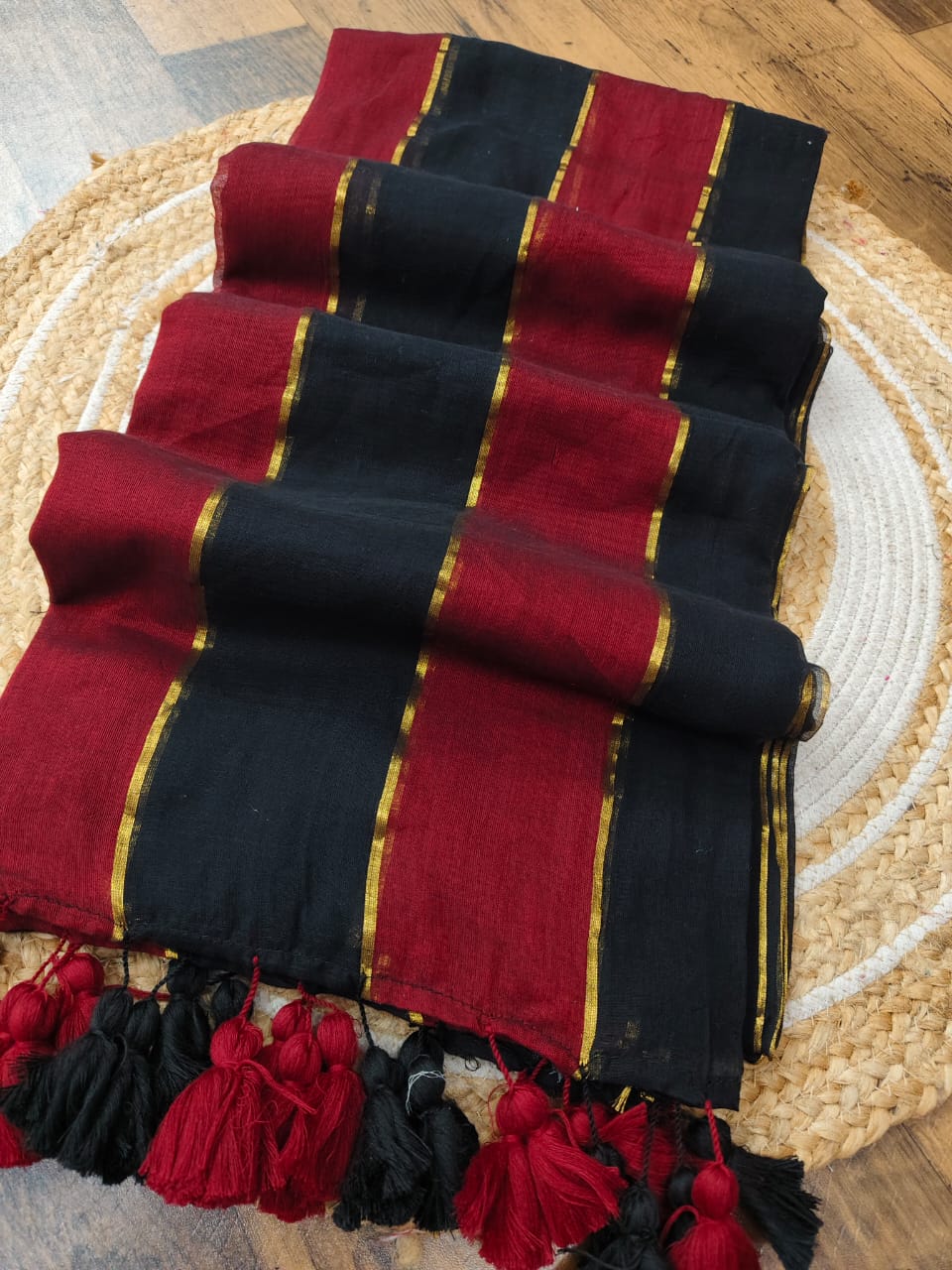 Mul Cotton 120 count Rainbow saree