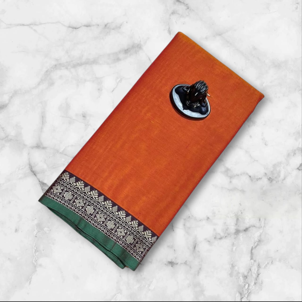 Narayanpeta mercerised cotton saree Rudraksha Sindoor boarder