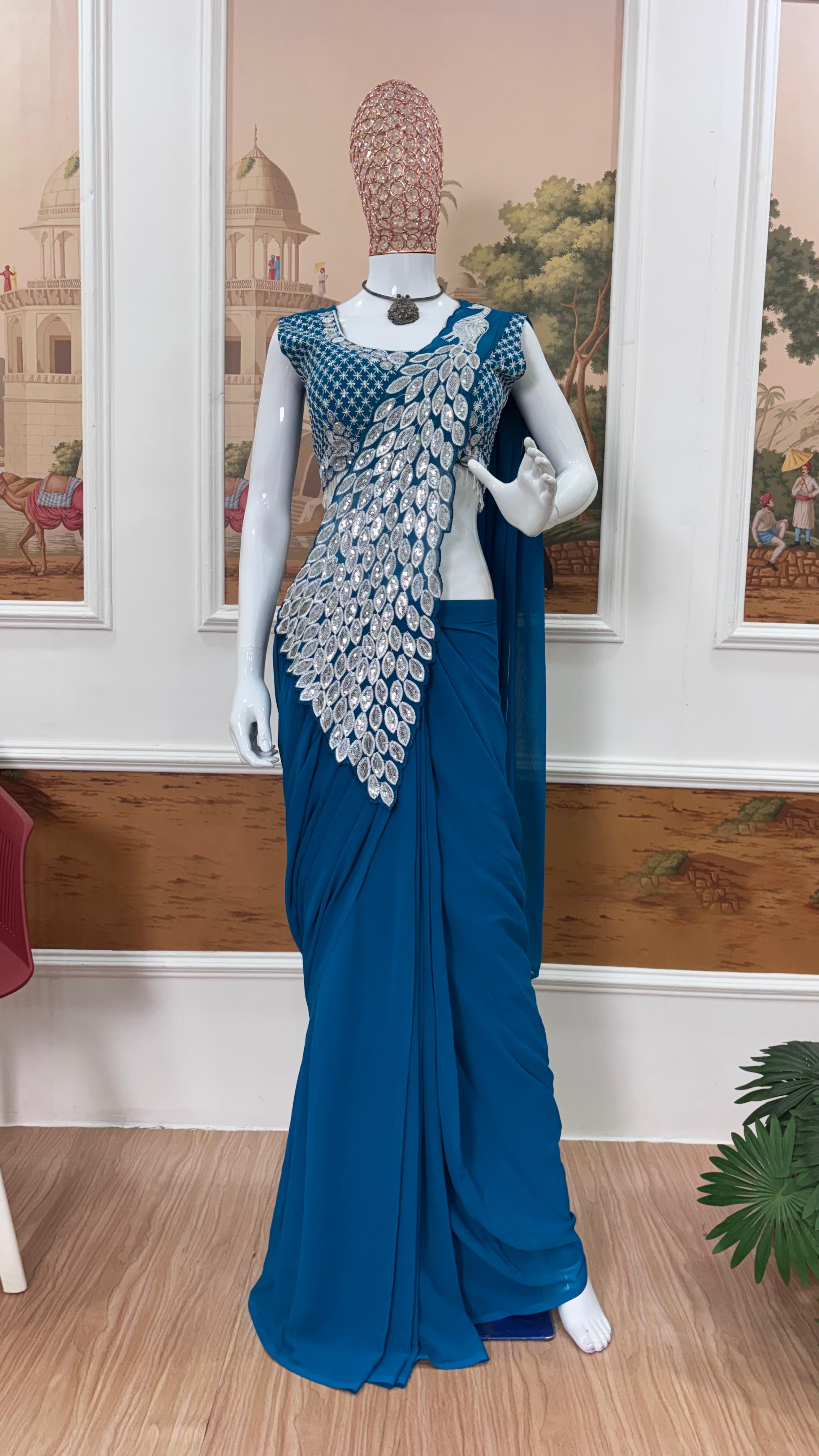 Designer Ready to wear saree