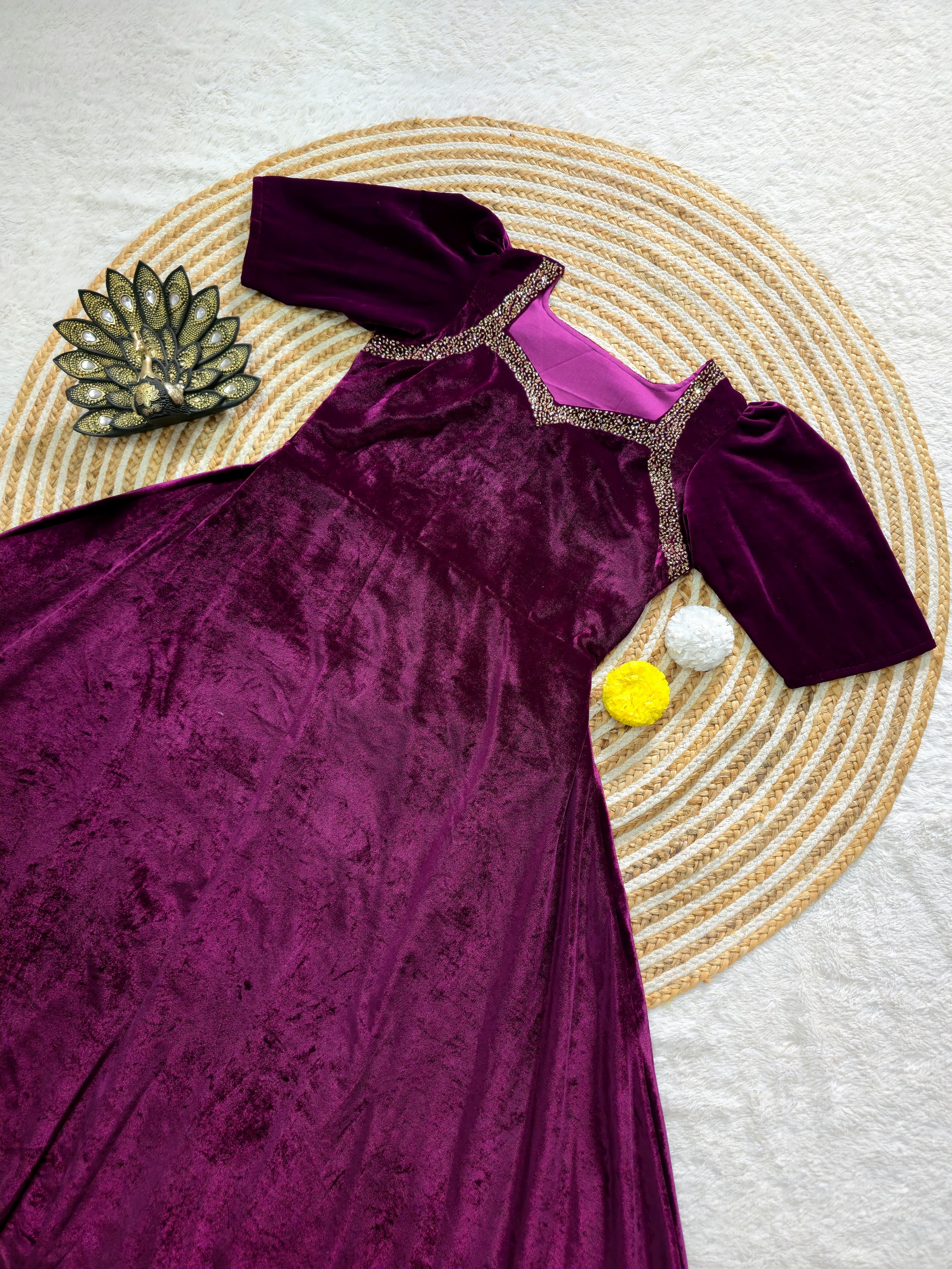 Velvet frocks