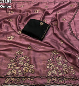 Rangoli silk heavy work saree