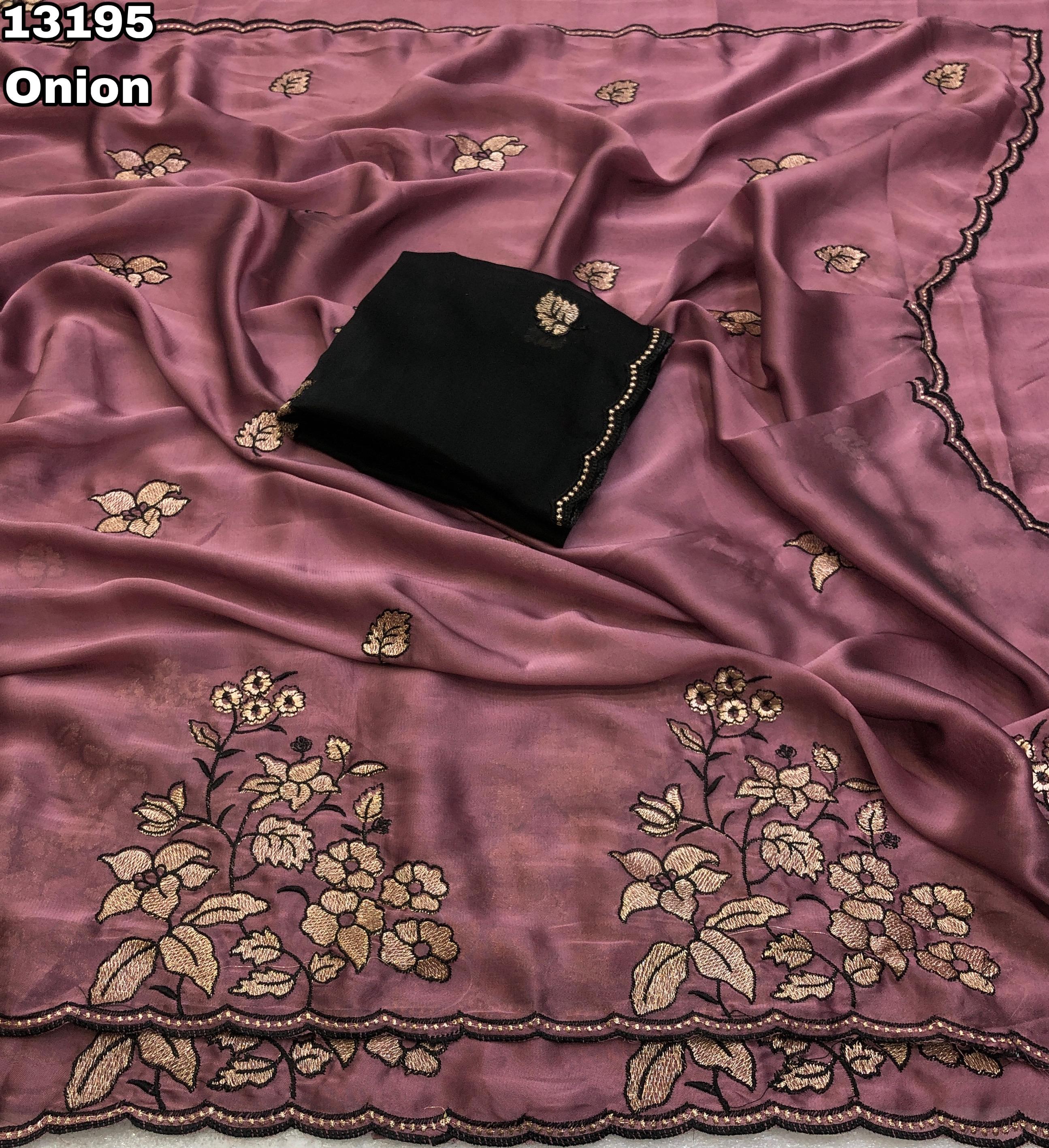 Rangoli silk heavy work saree