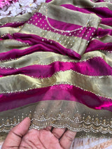 Space silk soft siroski diamond sarees