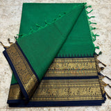 Chettinadu Pure Cotton kanchi zari Saree