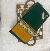 Narayanpeta Mercerised Cotton elephant gap boarder