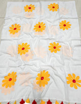 Pure Mul cotton sunflower 🌻 handpainted saree