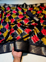 Marshmallow Matte Georgette Rangkat Saree