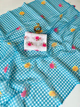Lenin Cotton checks saree