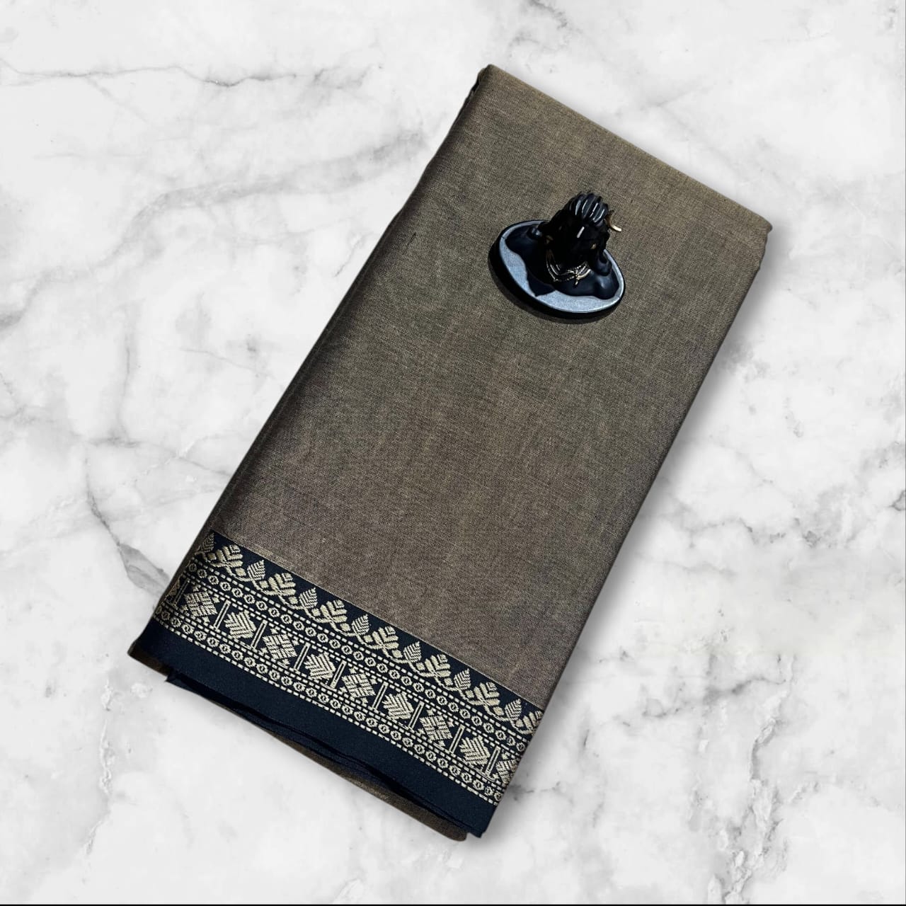 Narayanpeta mercerised cotton saree Rudraksha Sindoor boarder
